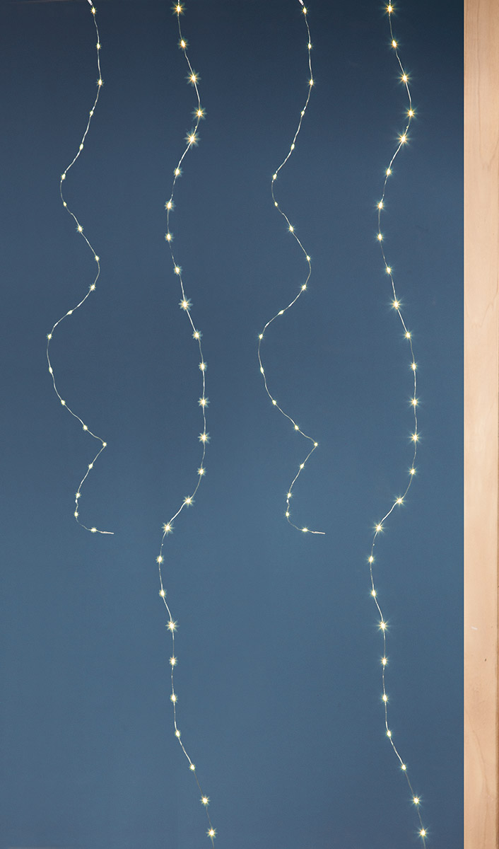Lichterkette, Stromkabel, LED, Wanddeko, Deko-Licht
