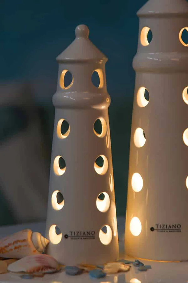 Leuchtturm Farol LED cremeweiß 26cm Leuchtturm Farol LED cremeweiß 26cm