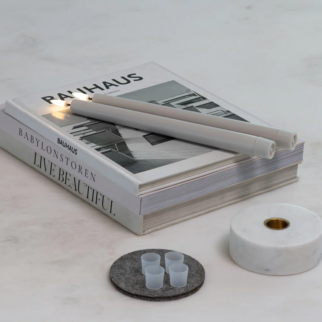 Bauhaus, Bücher, Deko, Kerzen, Untersetzer