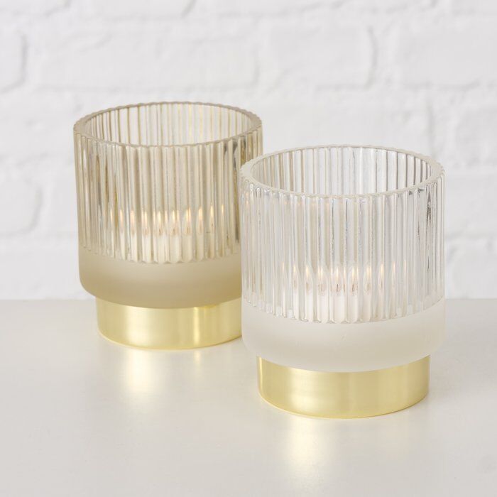 Windlicht Gloria 9cm weiß