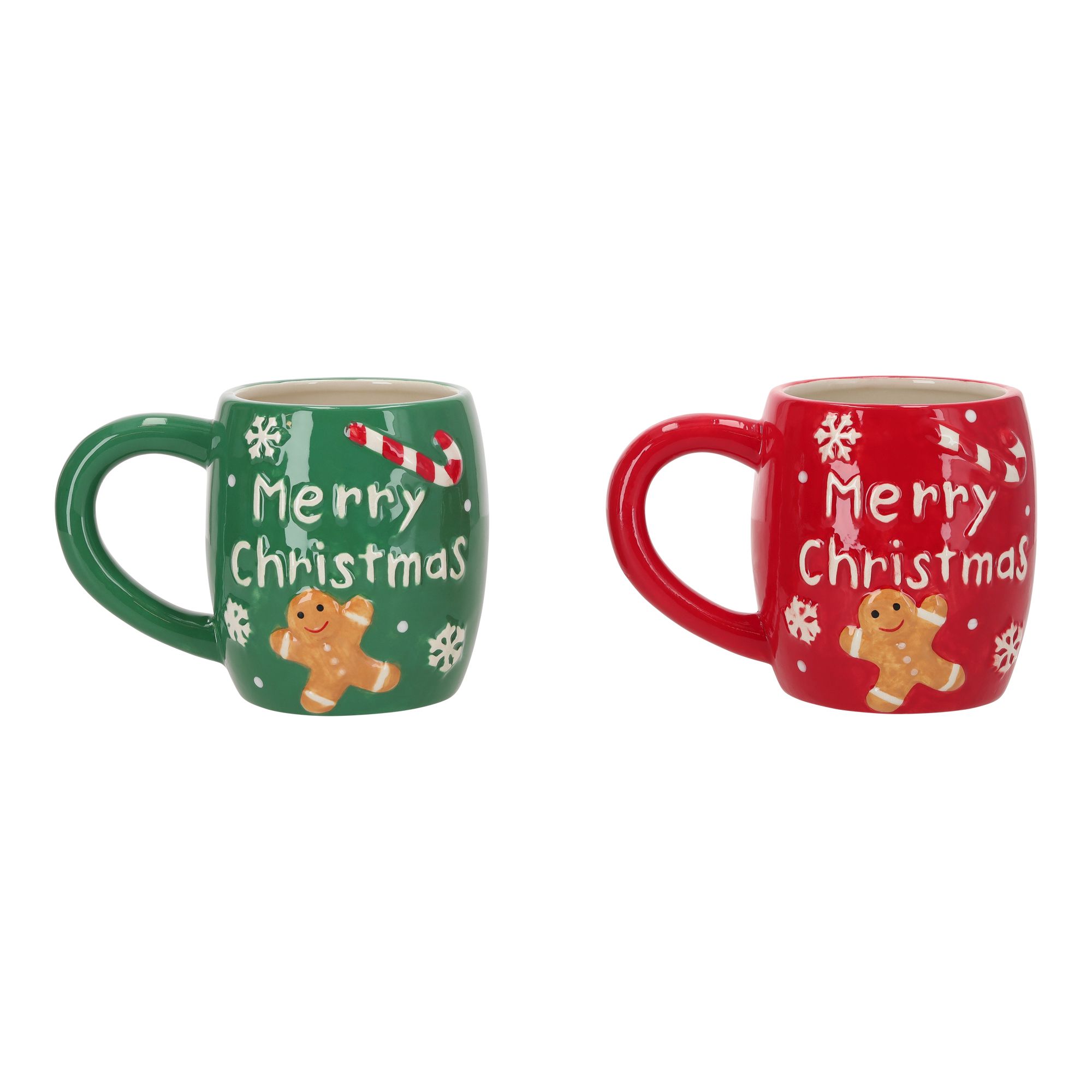 Christmas Cup Set Green/Red Pokal, Getränk, Kaffee, Kaffeetasse, Pokal, Getränk, Kaffee, Kaffeetasse
