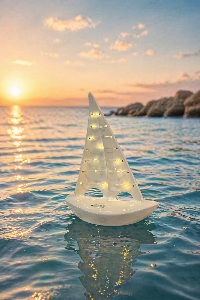 Boot Andiamo LED cremeweiß 26cm