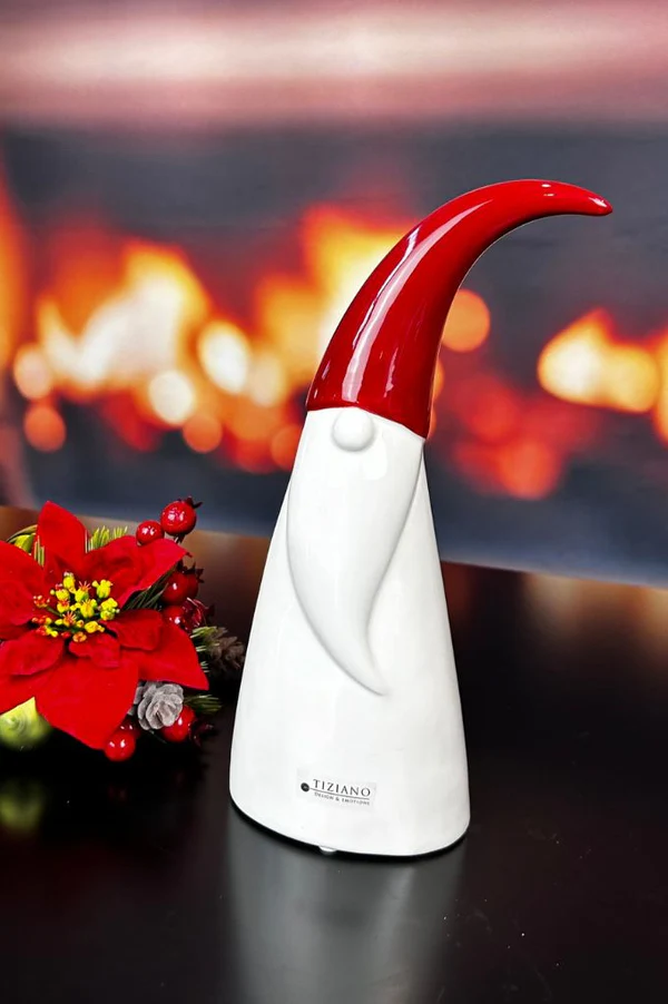 Deko Santa Alberto 26,5cm rot/cremeweiß