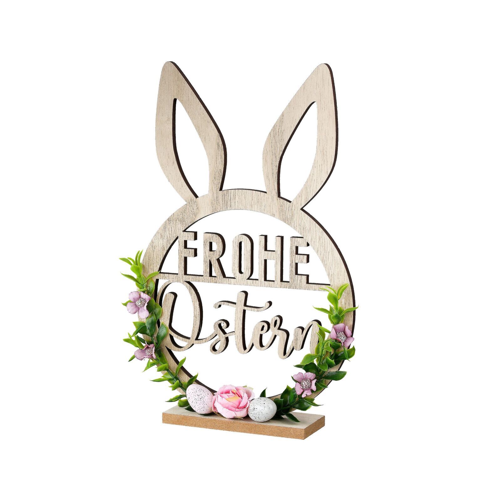 Standrelief Frohe Ostern Hase 31cm