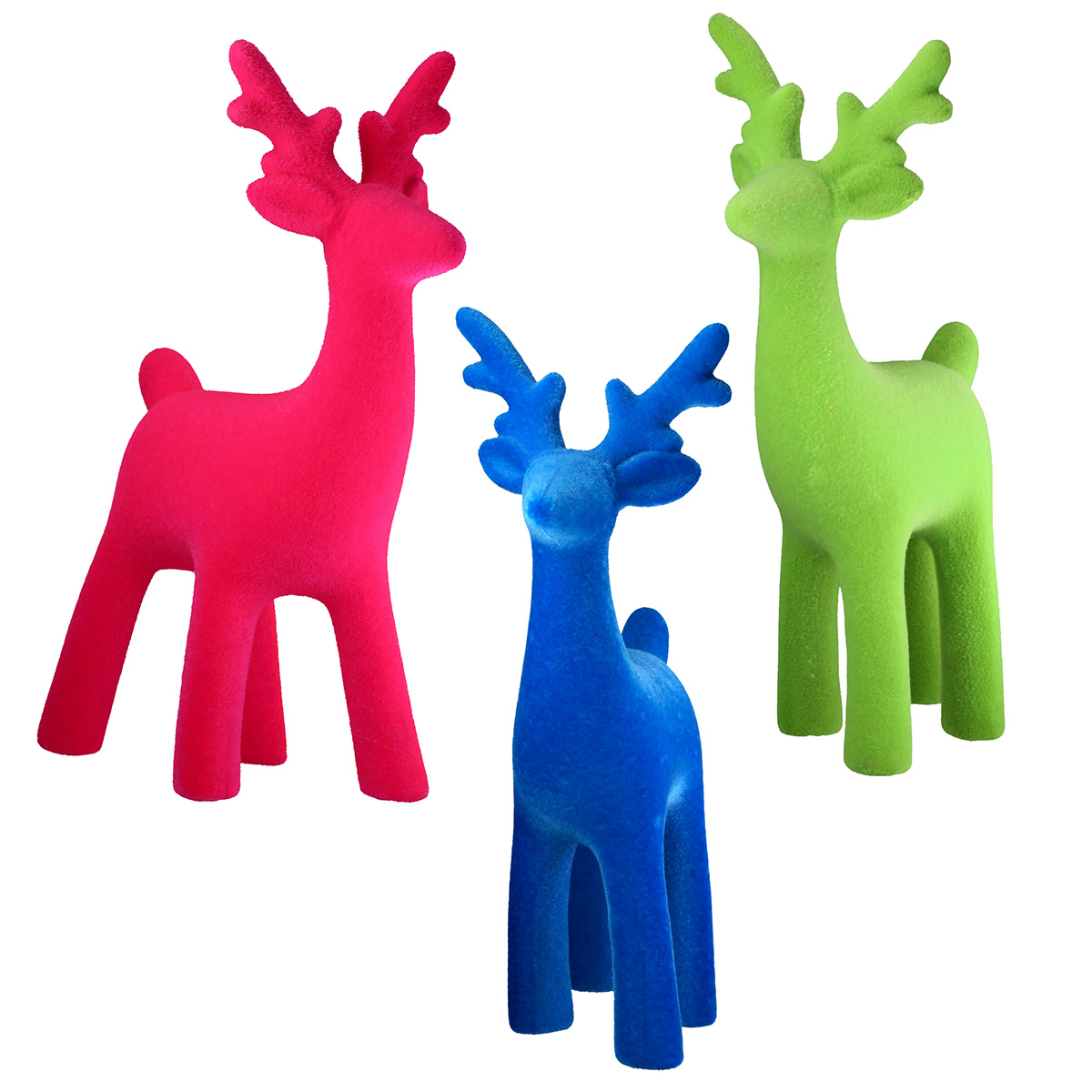 Dekofigur Hirsch Poppy grün Renifer, Plüsch, Figur, Deer, Kinderdeko
