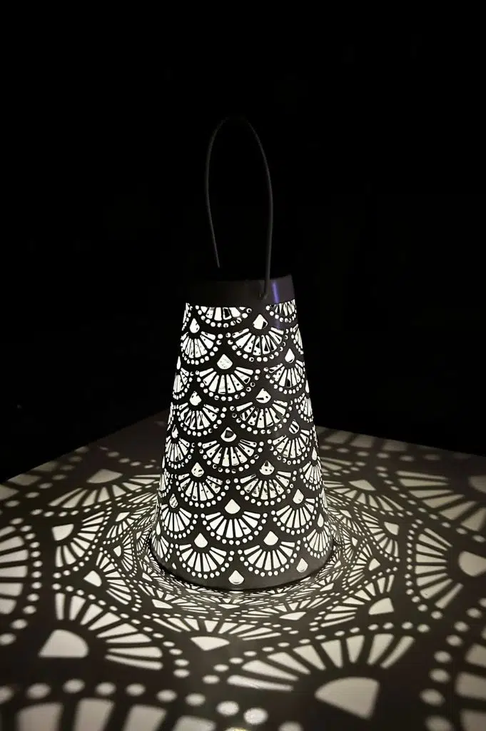 Solar Lampe Poesia LED 20,5cm creme