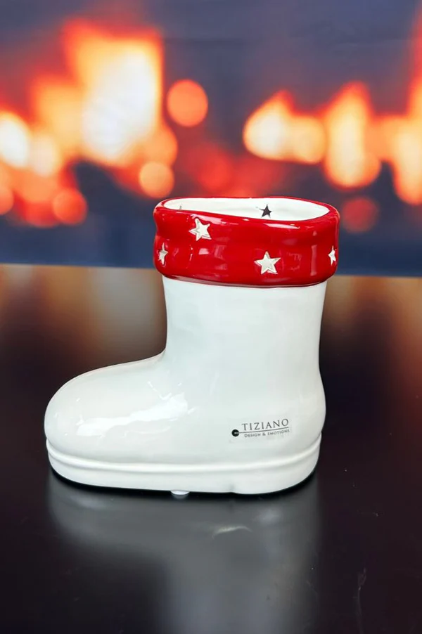 Kübel Stiefel Armani 12cm rot/cremeweiß Kübel Stiefel Armani 12cm rot/cremeweiß