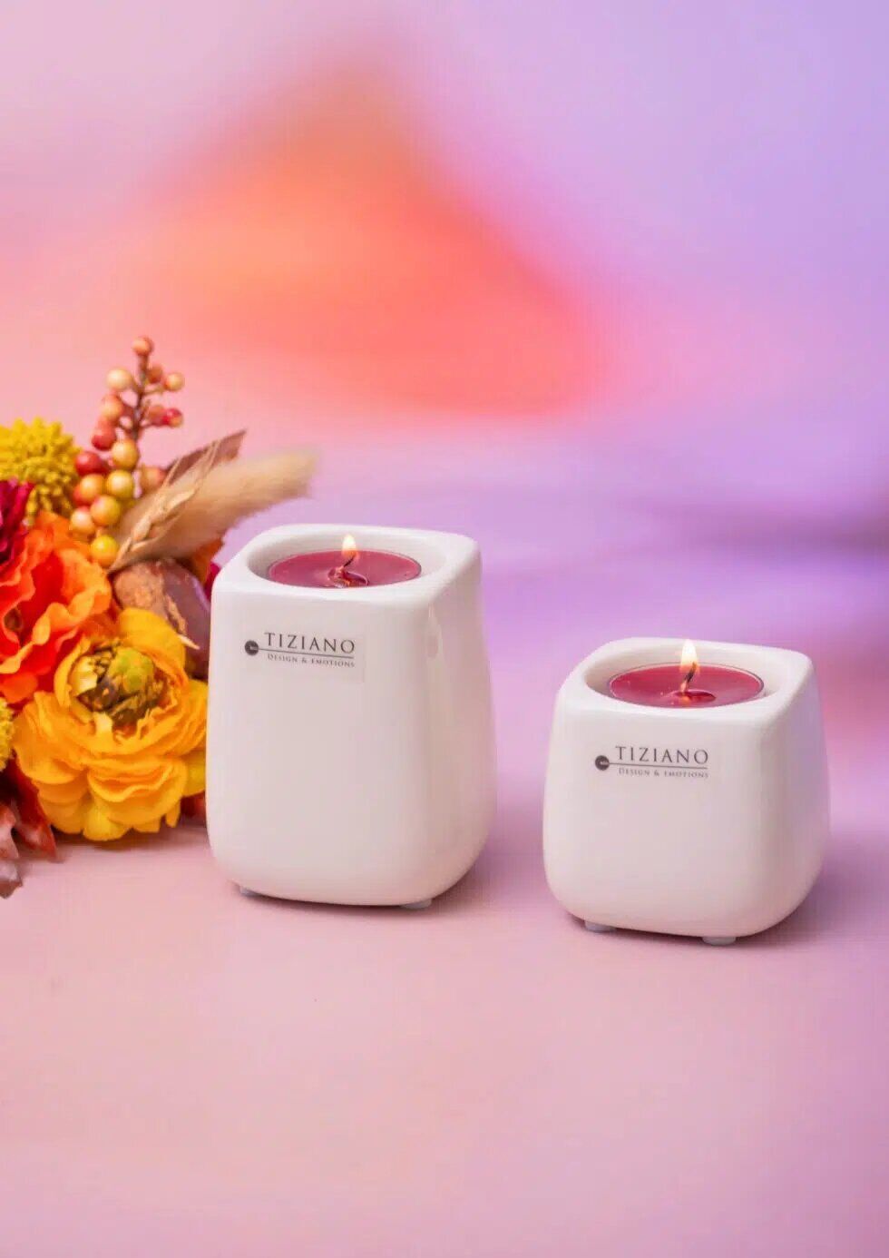 Teelichthalter Brezone cremeweiß 5,5cm