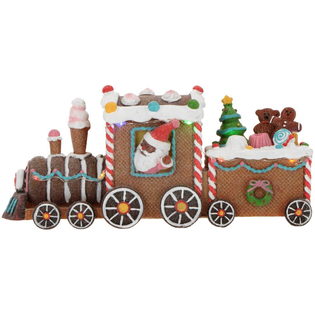226959 Candy Weihnachtszug LED braun