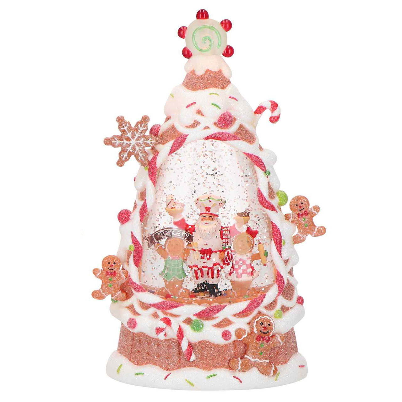 Santa`s Workshop Water Spinning Santa Geburtstagstorte, Torte, Sahne, Nachtisch, Essen