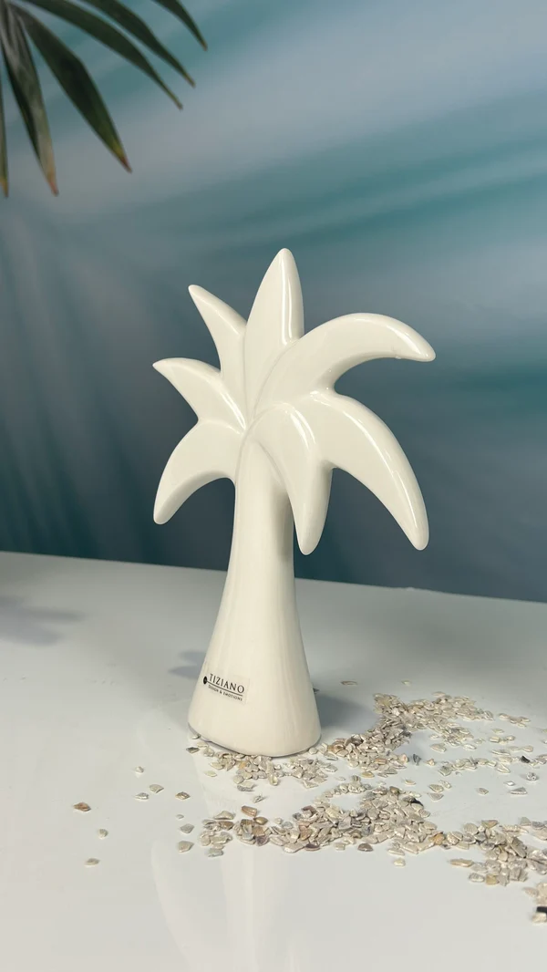 Deko Palme Guano cremeweiß 16cm Deko Palme Guano cremeweiß 16cm