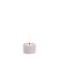 Uyuni LED Stumpenkerze 5 x 2,8cm melted light lavender