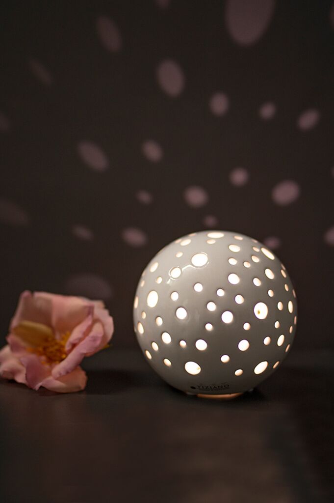 Lichtkugel Padova 18cm LED creme