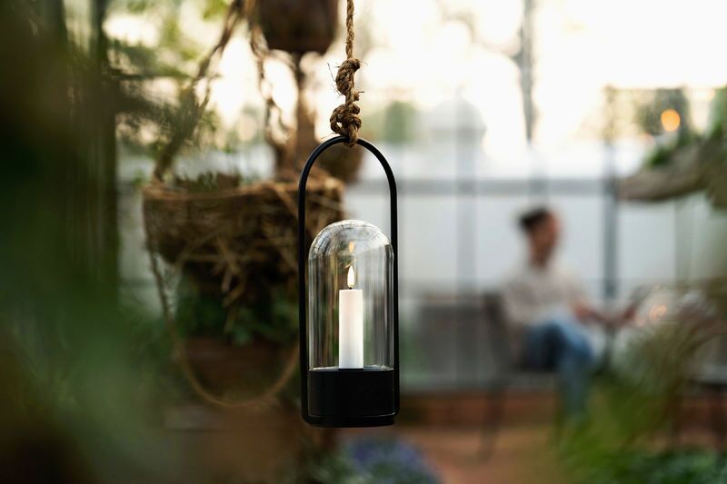 Outdoor-lantern-Metal-Holder-Greenhouse-landscape-small Uyuni Outdoor Lantern Kerzenlaterne schwarz