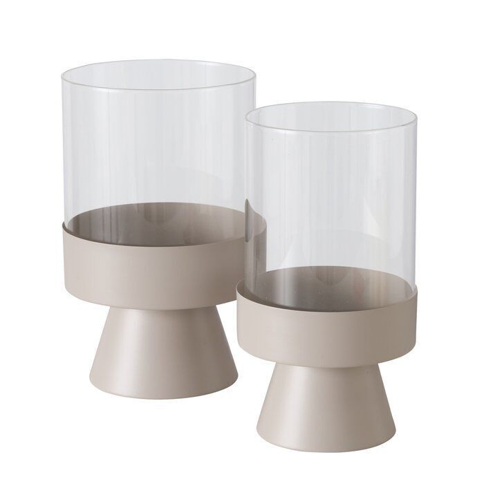 Windlicht Pallas 29cm beige