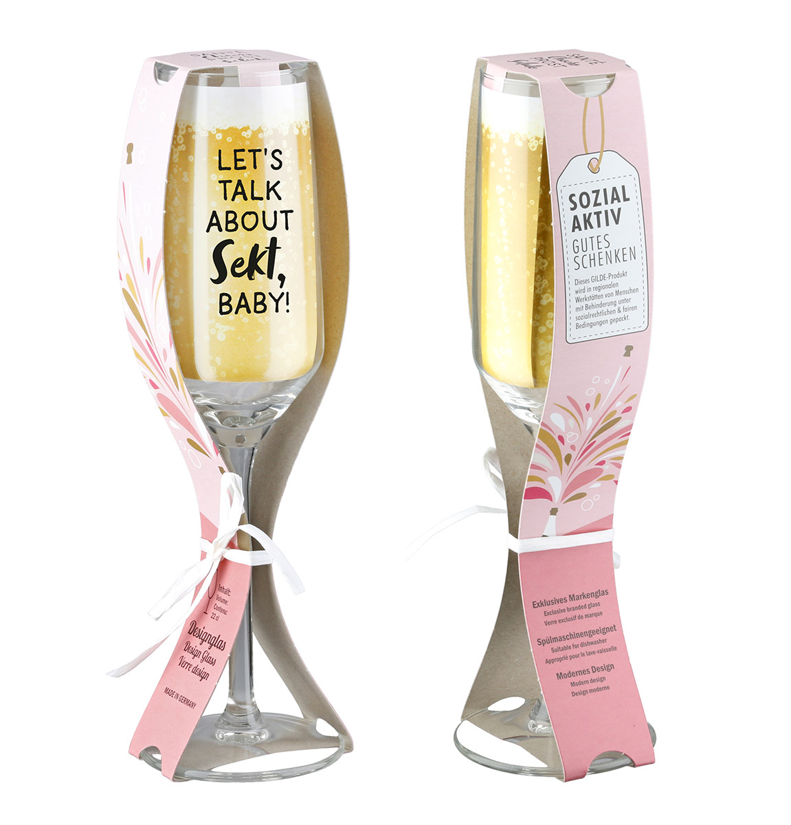 Sektglas Lets Talk About Sekt, Baby! Sektglas Lets Talk About Sekt, Baby!
