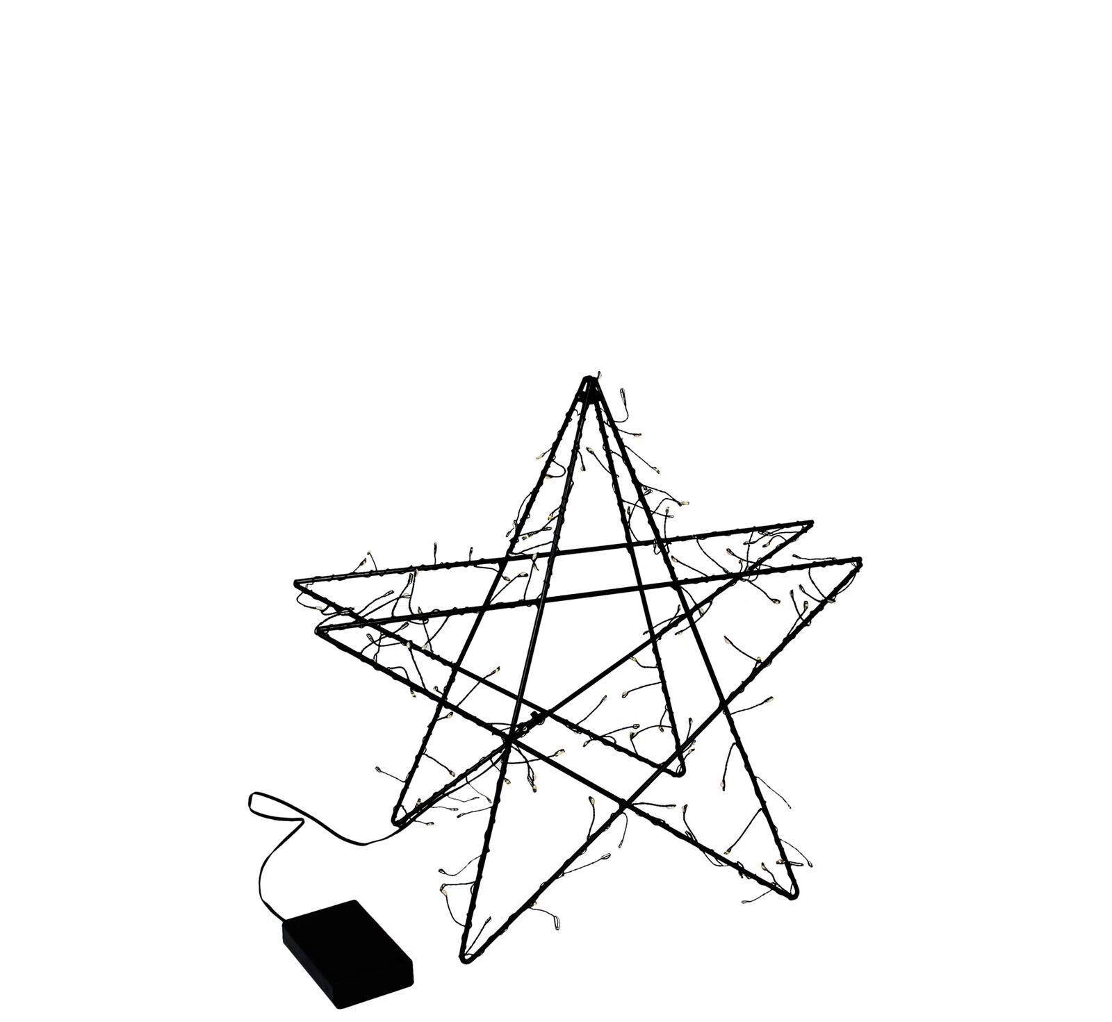 LED Stern Luma schwarz 35cm