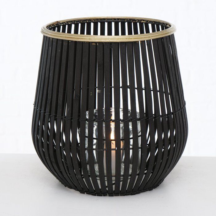Einzelbild-FQbyqbB6-large Windlicht Karunya schwarz Bambus 27cm
