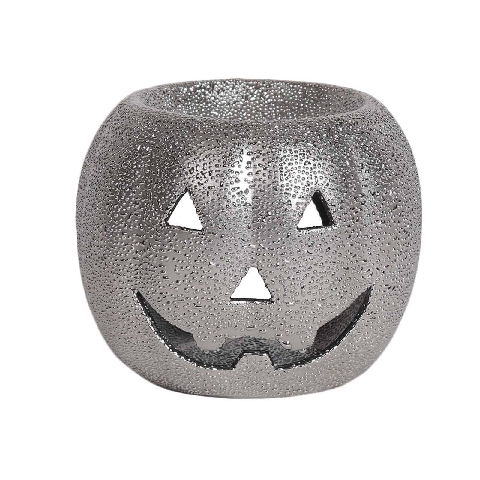 Duftlampe Pumpkin silver 8cm
