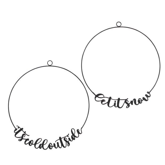 Dekohänger Sing "It´s Cold Outside" 38cm