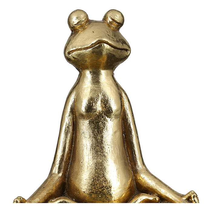 Dekofigur Frosch Yoga 34cm Magnesia