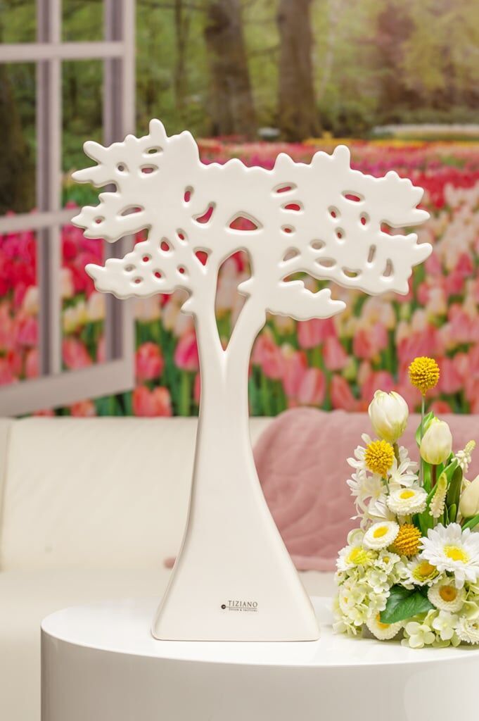 Dekobaum Joy 18cm cremeweiß