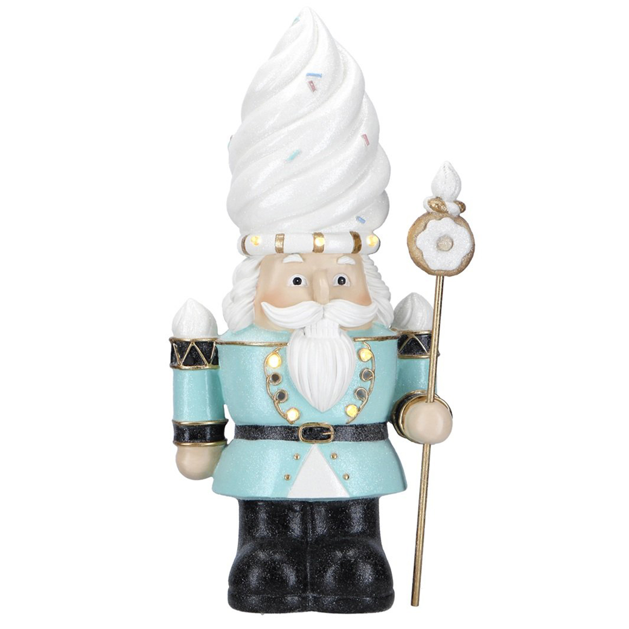 LED Nutcracker Cookie Sceptor türkis