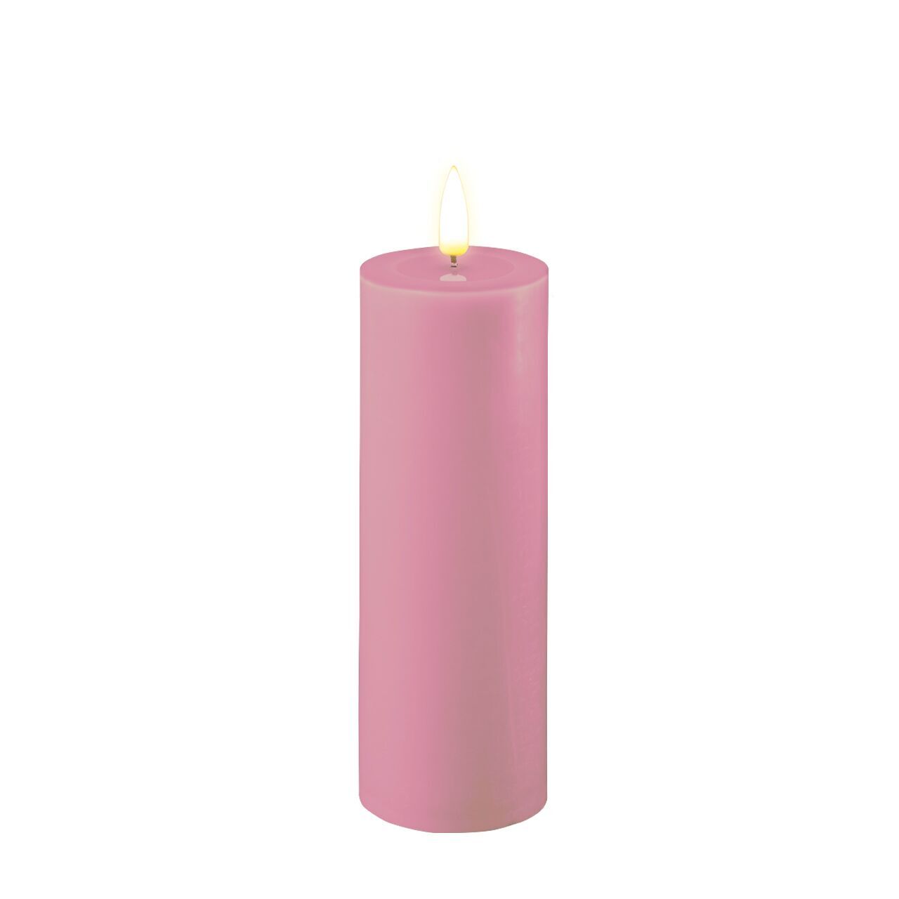 Stumpenkerze LED Lavendel 5 x 15cm