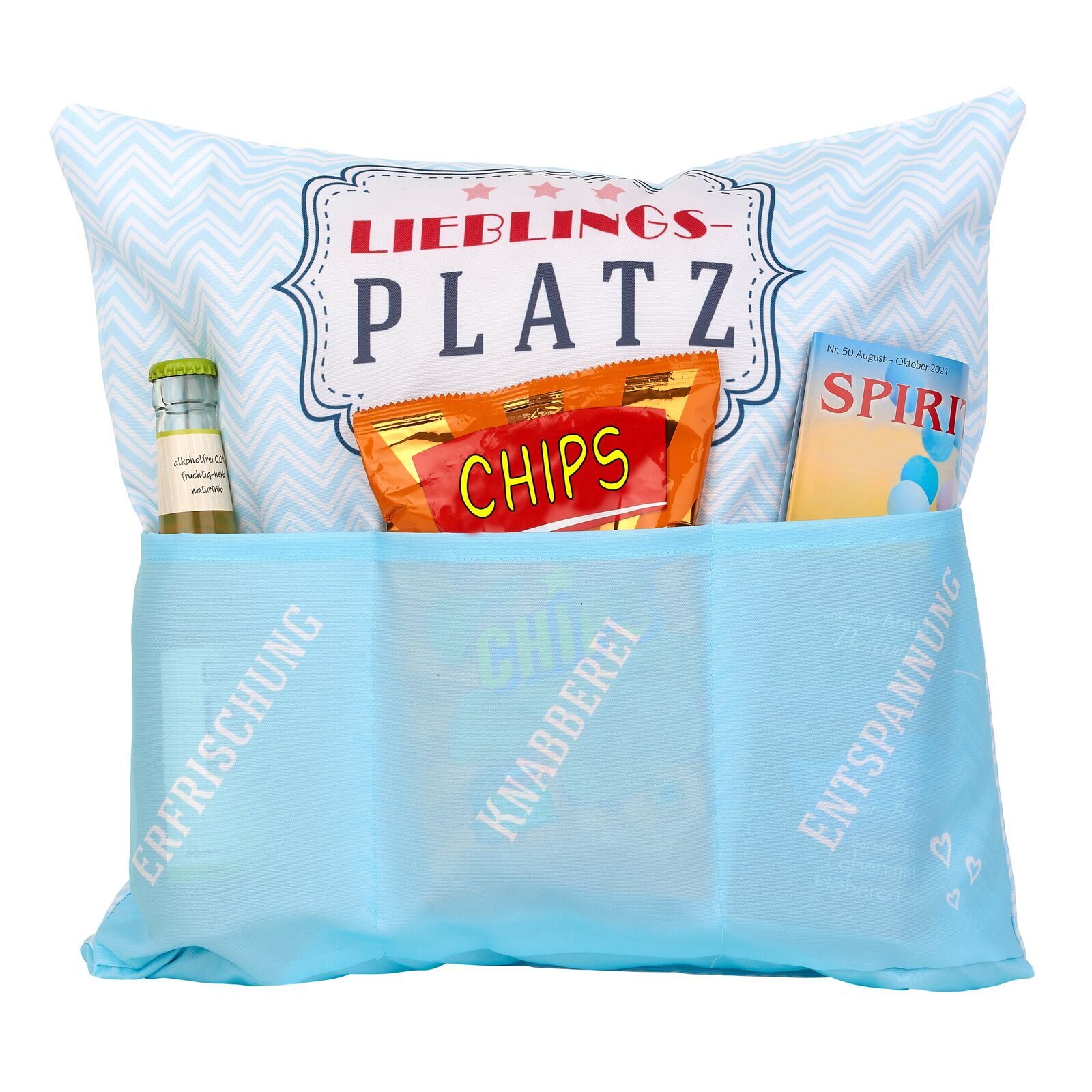 8757_1 Outdoor Kissen mit Taschen - Lieblingsplatz