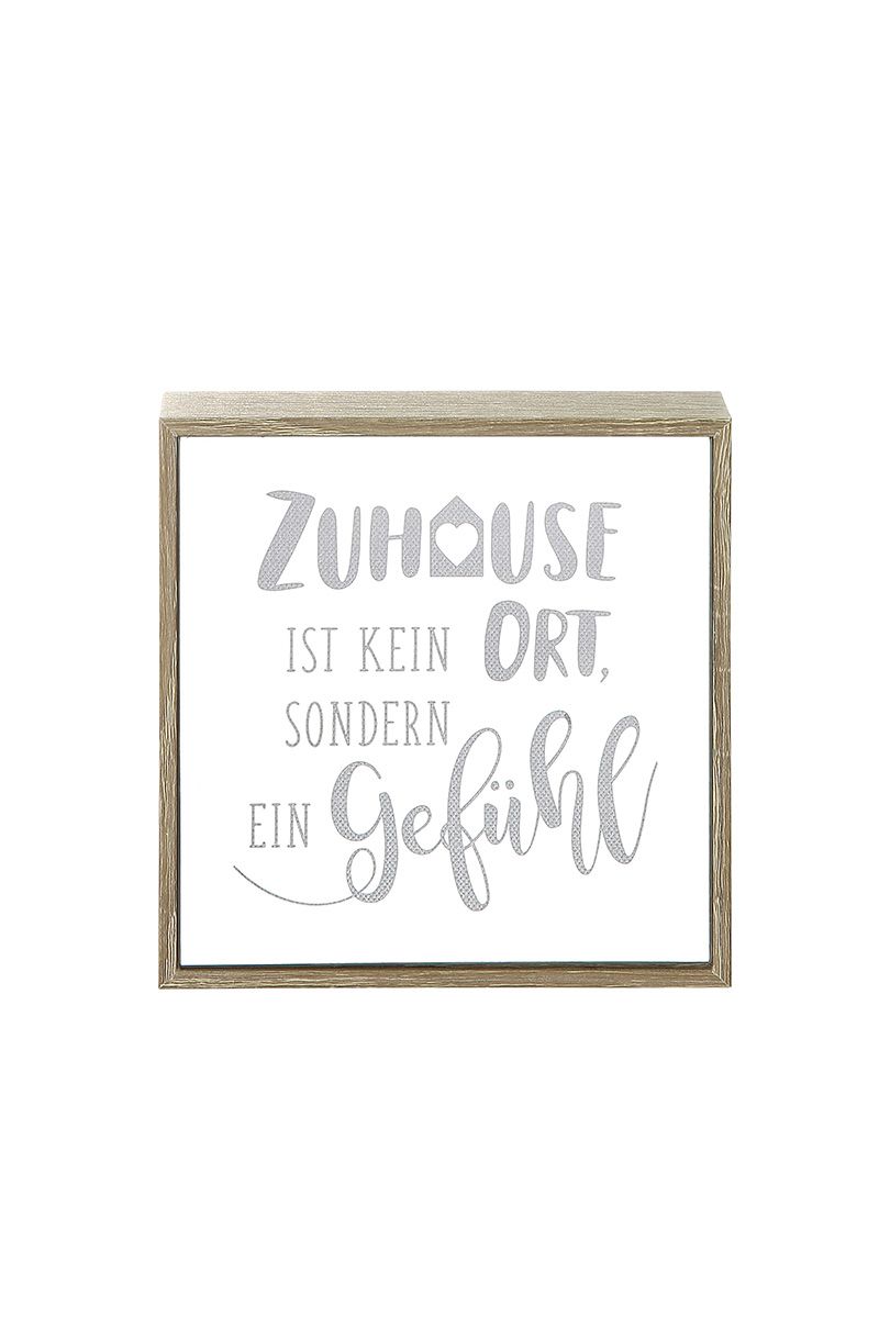 LED Leuchte Spiegelbox Zuhause Text