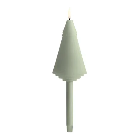 Wachskerze, Kerzenform, Grünliche Kerze, Spitztanne, Flammeetop