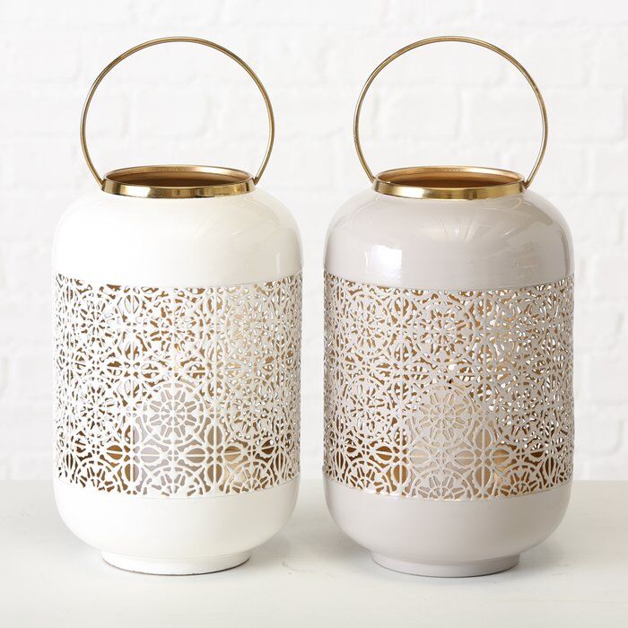 Windlicht Sami grau 33cm