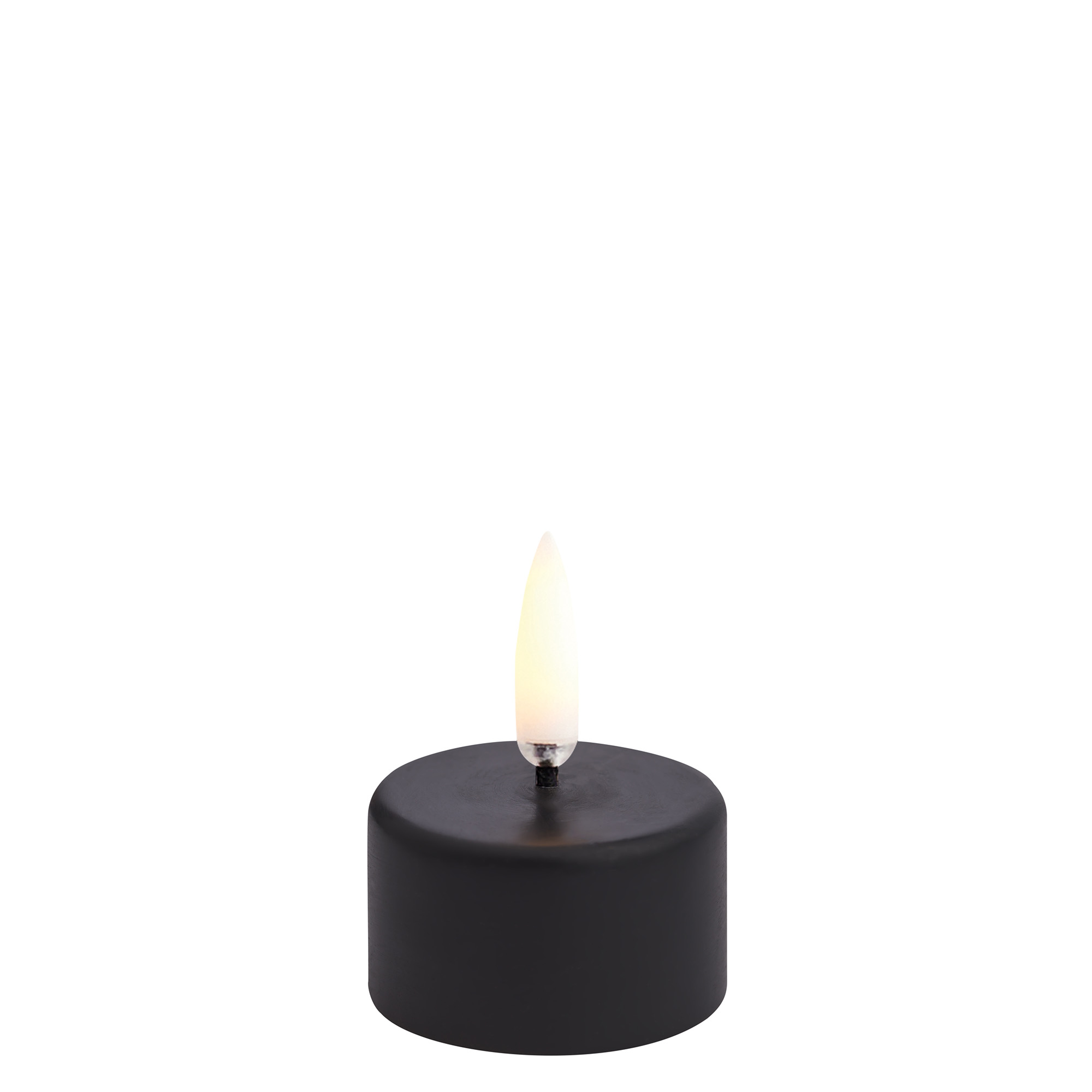 Uyuni LED Teelicht 400 plain black Premium Kerze