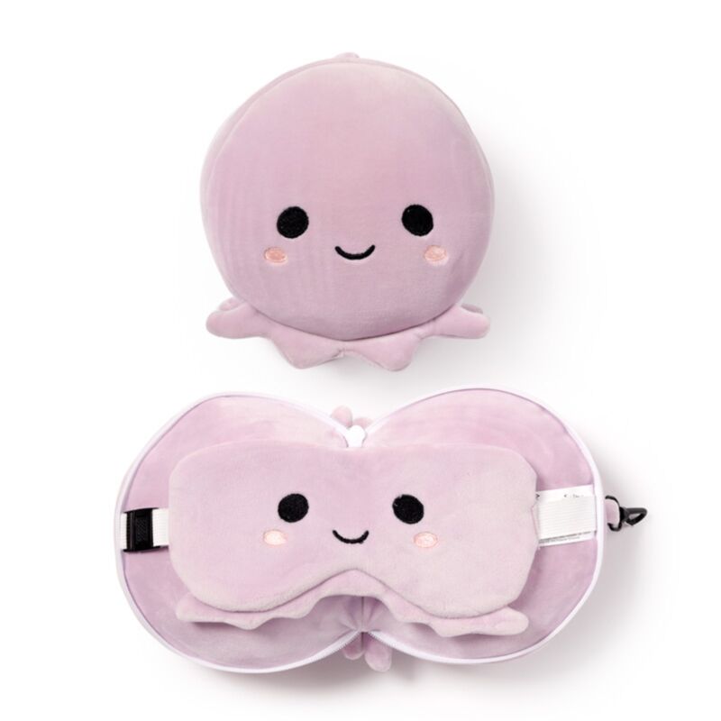 Relaxeazzz Adoramals Oktopus Plüsch Reisekissen & Schlafmaske Relaxeazzz Adoramals Oktopus Plüsch Reisekissen & Schlafmaske