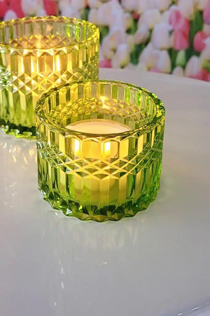 grimsby-gruen-einzel Teelichthalter Grimsby grün 10,5cm