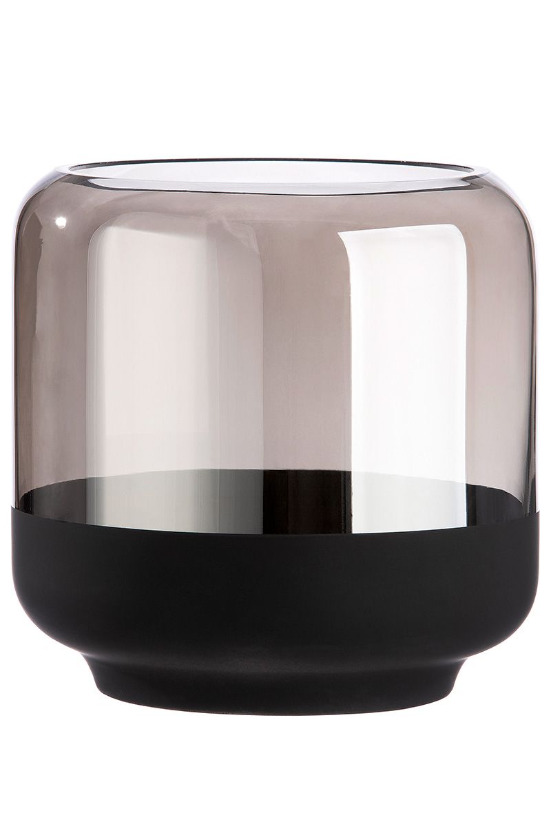 Windlicht Elegance anthrazit 15cm Krug, Schüssel, Töpferei, Vase