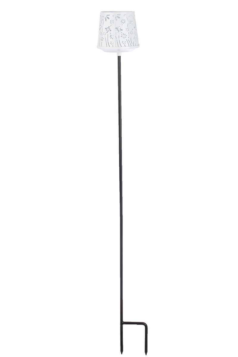 Gartenstecker mit Windlicht Malou weiß Variante 2