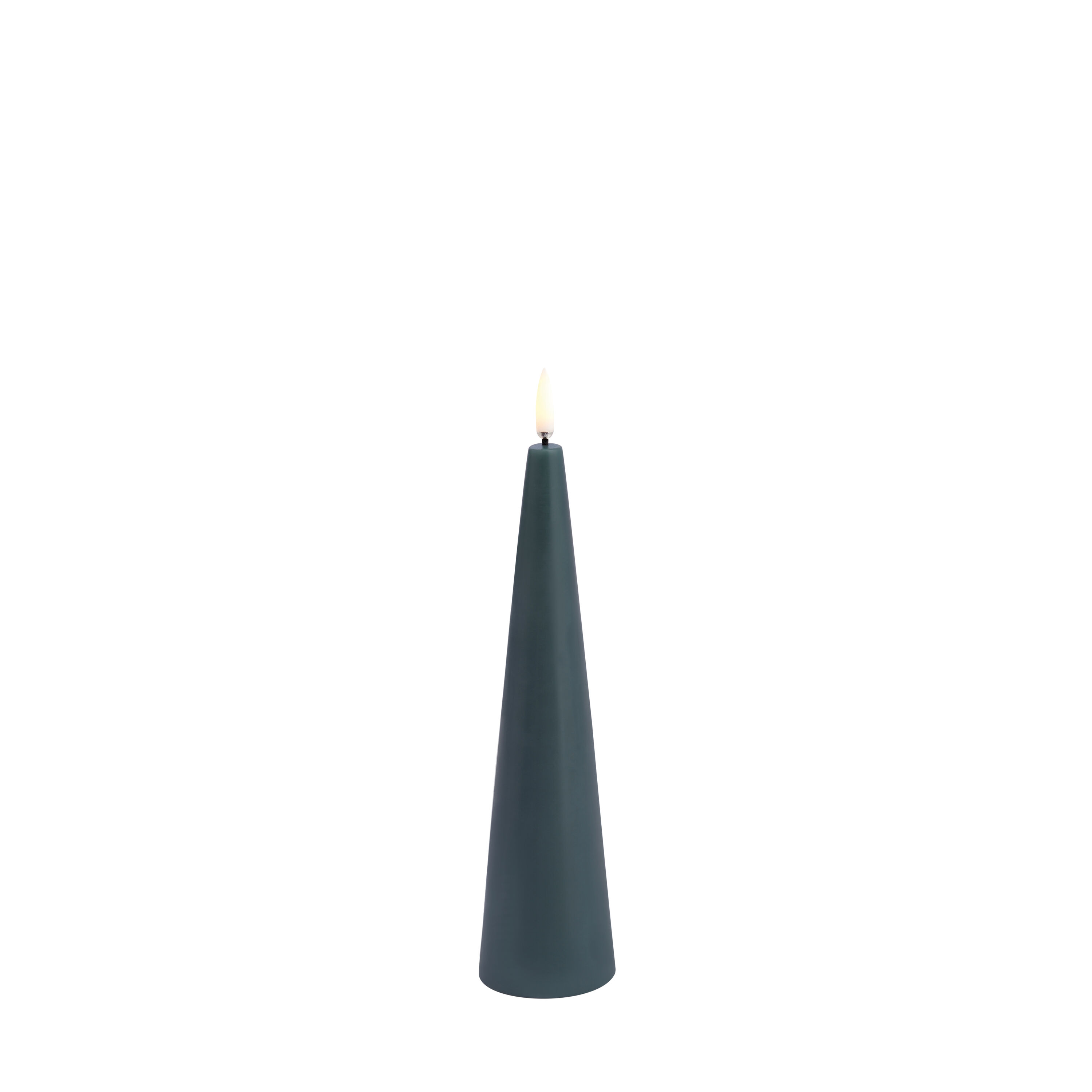 Uyuni LED Cone Candle 21,5cm Pine Green