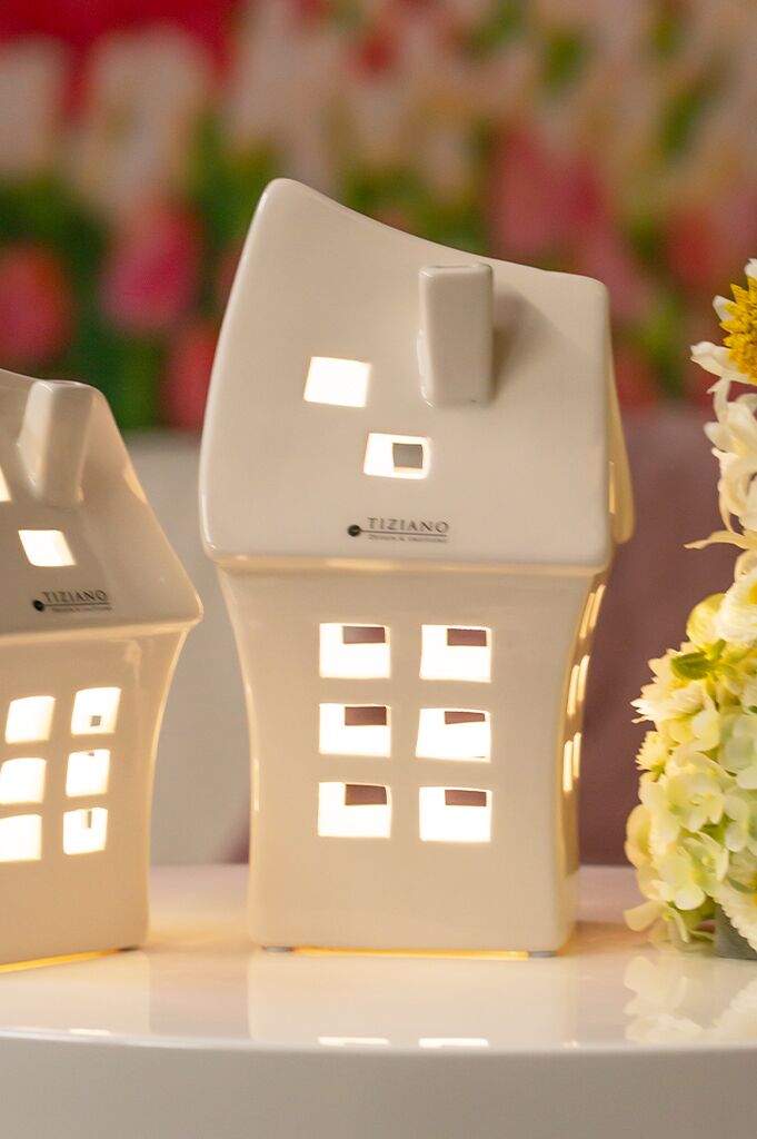 Lichthaus Pendola hoch 18cm LED cremeweiß