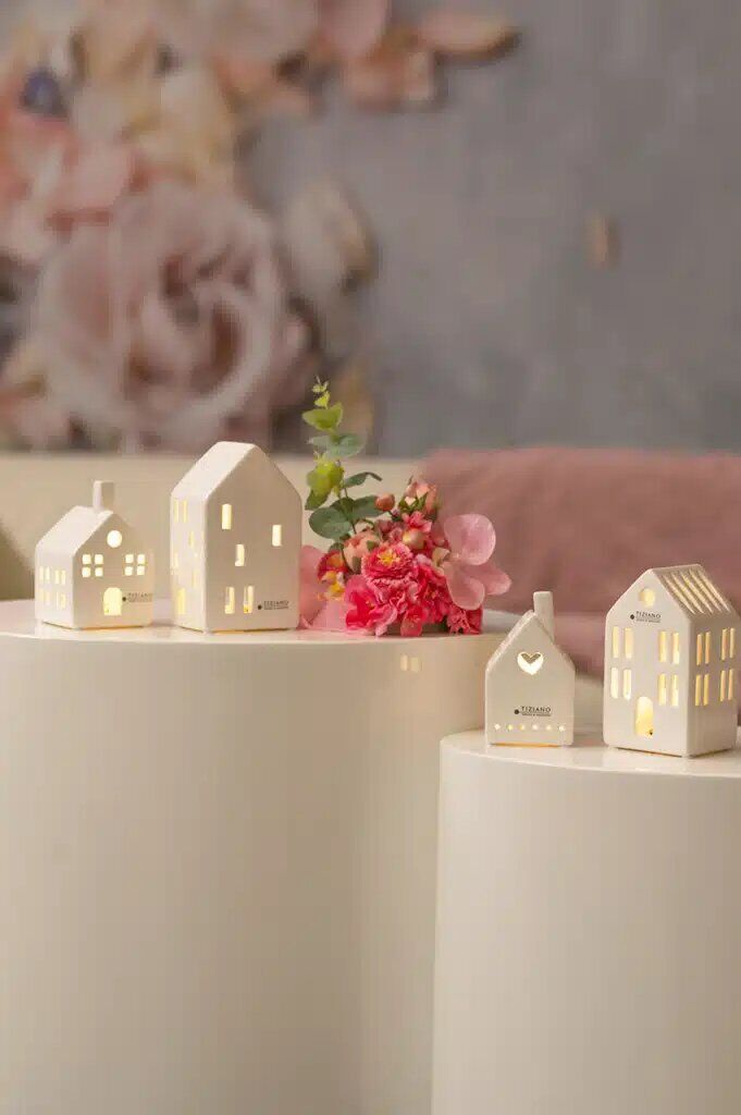 Haus Biaza Kreis 11cm LED cremeweiß