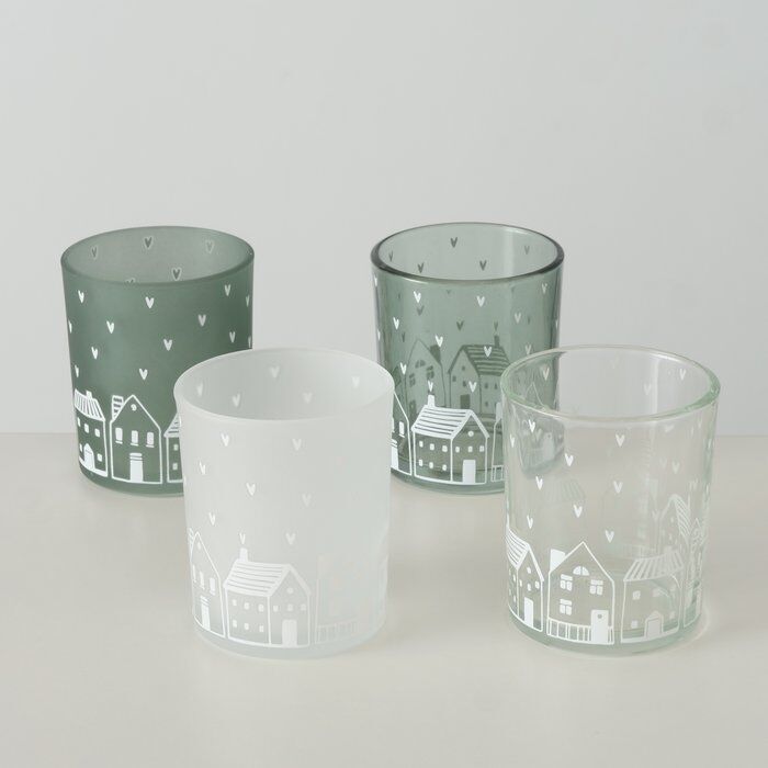 Windlicht Nordy 8cm dunkelgrün