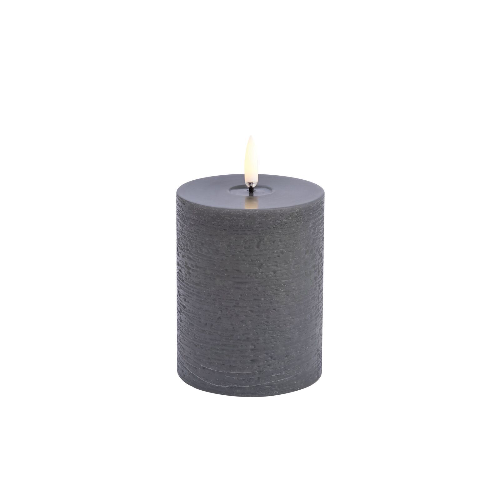Uyuni-UL-PI-GRM78010-Melted-Pillar-Candles-large Uyuni LED Stumpenkerze 7,8x10cm melted rustic grey