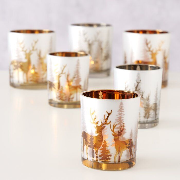 Windlicht Askan 8cm silber