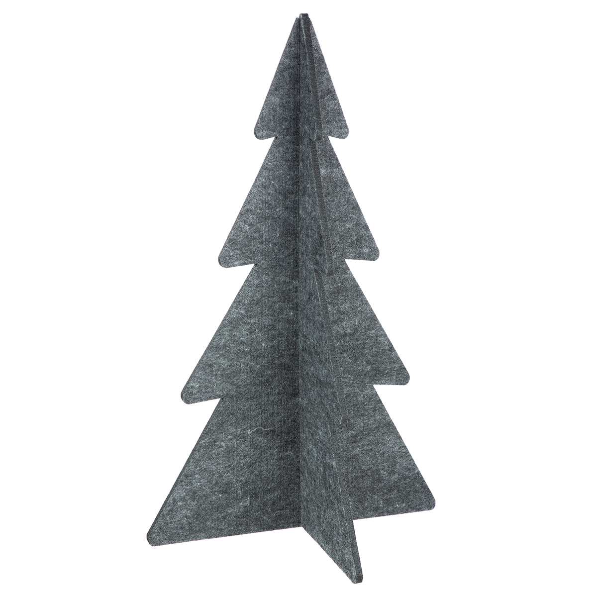 Deko Aufsteller Standrelief "Albero" Tannenbaum Filz dunkelgrau 60cm Weihnachtsbaum, Tannenbaum, Dekoration, Kunststoff, Grau