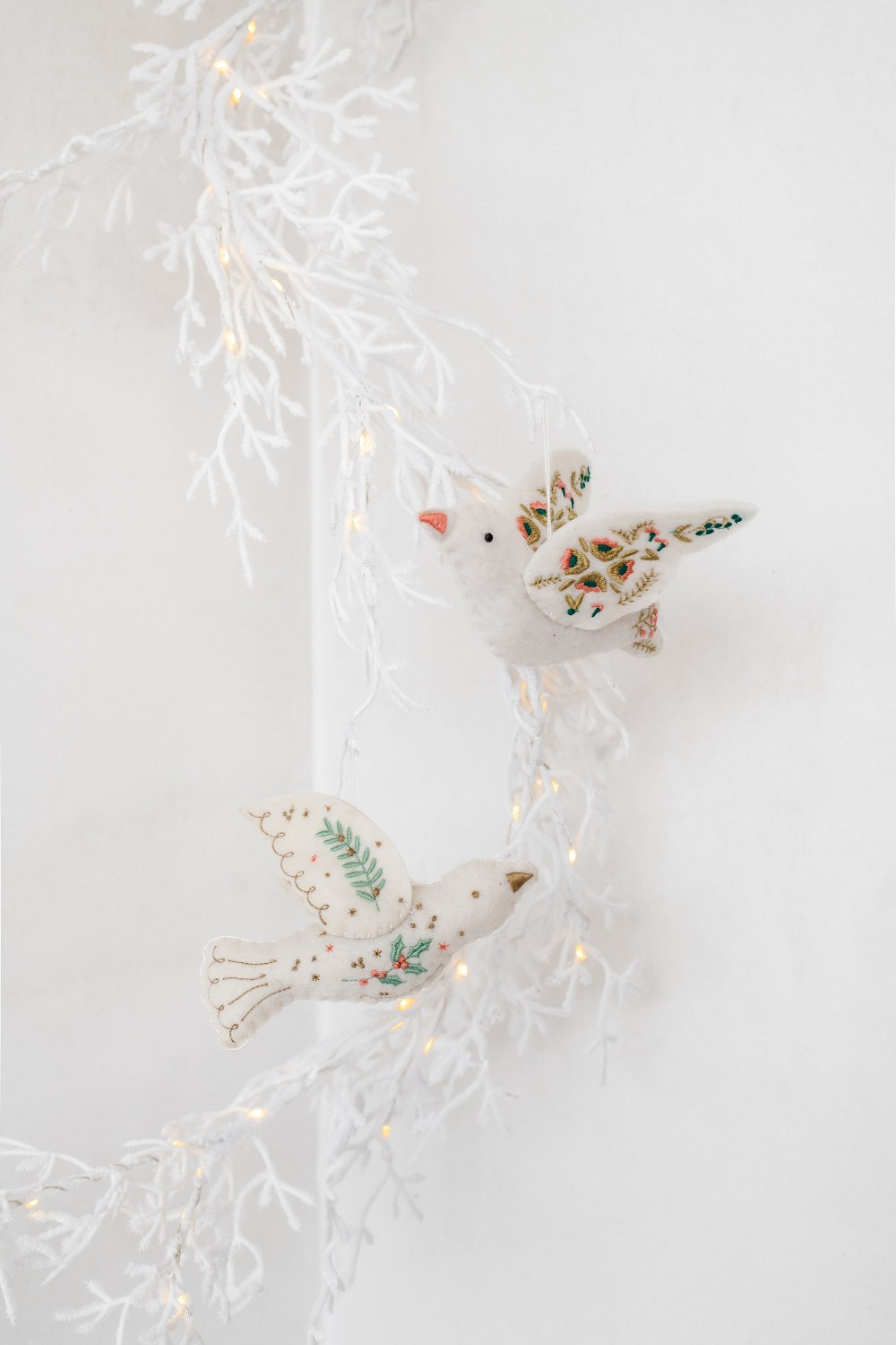 Girlande Schnee LED 30cm