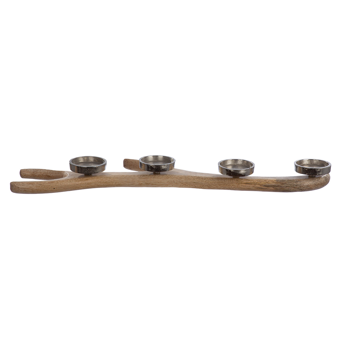 Holz, Kerzenhalter, Kerzenhalter aus Holz, vier Kerzenhalter, Teelichthalter