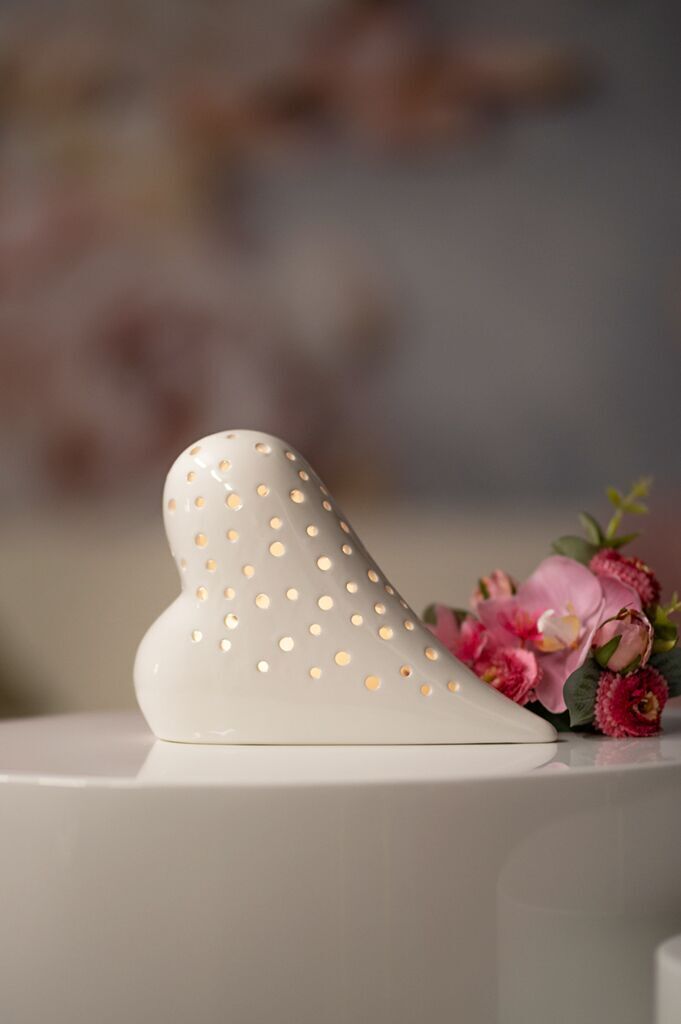 belvina-liegend-led-weiss-creme Herz Belvina 16cm LED creme