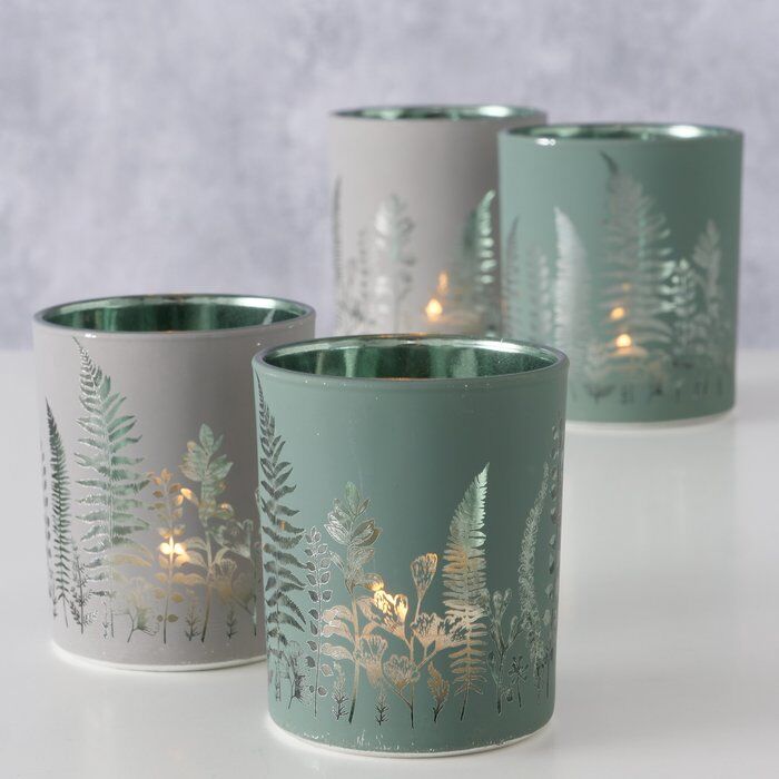 Windlicht Botanica 8cm grün