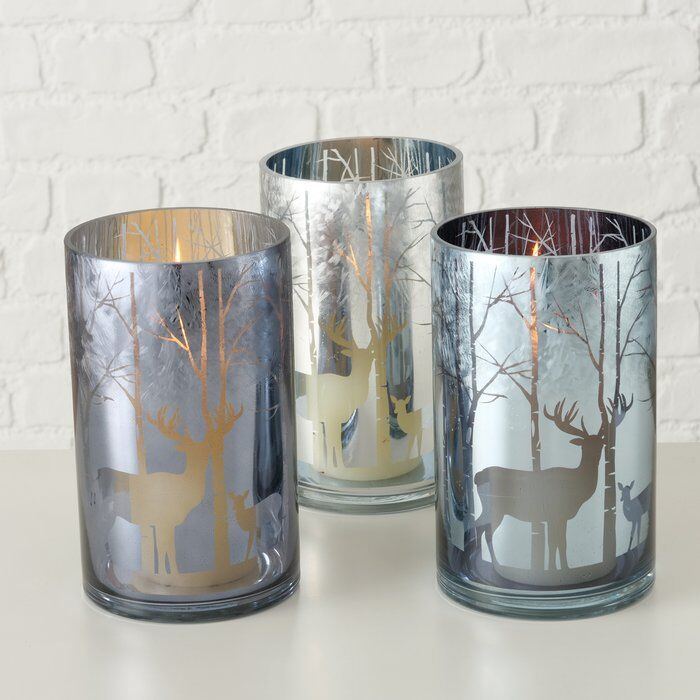 Windlicht Winta 20cm silber