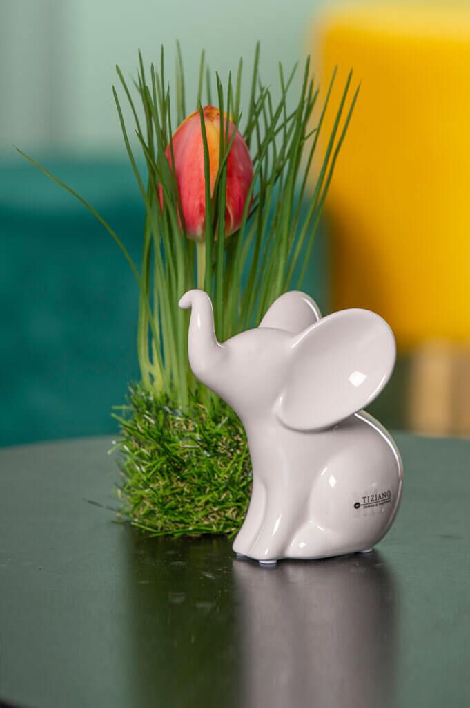 Elefant Leon sitzend 20,5cm